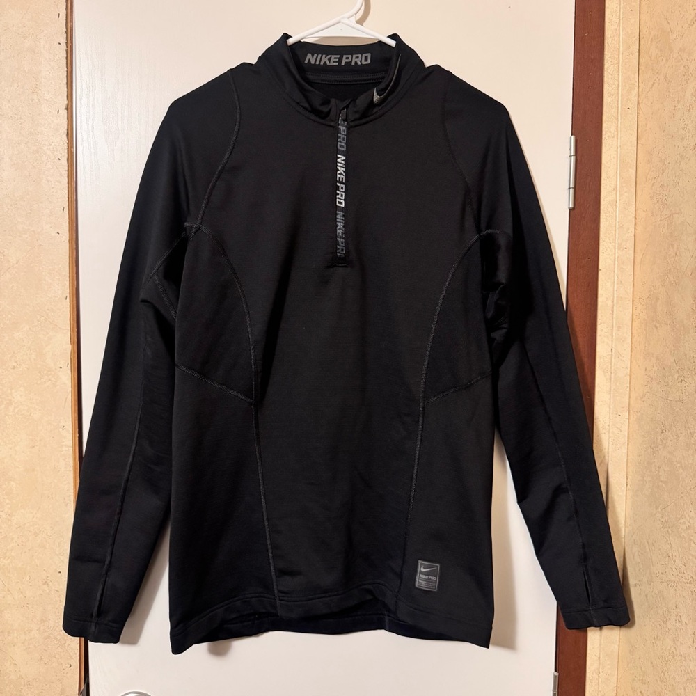 Nike Pro Black Long Sleeve Hoodie